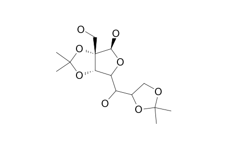 2,3:6,7-DI-O-ISOPROPYLIDENE-2-BETA-C-(HYDROXYMETHYL)-D-GLYCERO-D-GULO-HEPTOFURANOSE