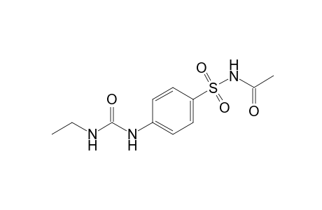 1-[p-(acetylsulfamoyl)phenyl]-3-ethylurea