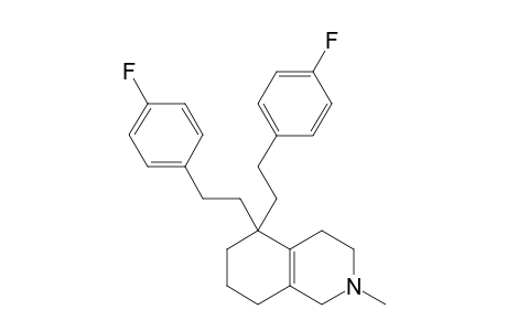 5,5-BIS-(4'-FLUOROPHENETHYL)-2-METHYL-1,2,3,4,5,6,7,8-OCTAHYDRO-ISOQUINOLINE