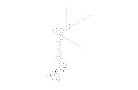 #4;N-TETRADECANOYL-O-[2-DEOXY-2-[(R)-3-TETRADECANOYLOXYTETRADECANOYLAMINO]-BETA-D-GLUCOPYRANOSYL]-L-SERYL-BETA-ALANYL-[O-(5-ACETAMIDO-3,5-DIDEOXY-D-GLYCERO-ALP