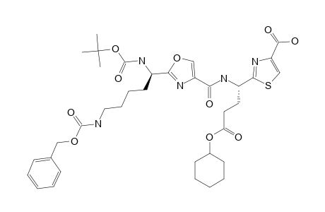 BOC-LYS-(Z)-(OXAZOLE)-GLU-(O-CYCLOHEXYL)-(THIAZOLE)-OH