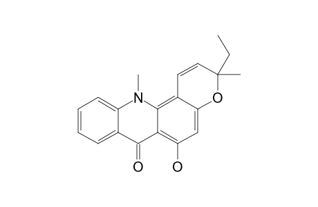 3-ETHYL-6-HYDROXY-3,12-DIMETHYL-3H-PYRANO-[2,3-C]-ACRIDIN-7(12H)-ONE