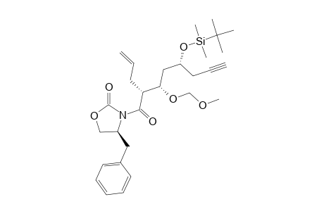 (4S)-3-[(2S,3R,5R)-2-ALLYL-5-[[TERT.-BUTYL-(DIMETHYL)-SILYL]-OXY]-3-(METHOXYMETHOXY)-OCT-7-YNOYL]-4-BENZYL-1,3-OXAZOLIDIN-2-ONE