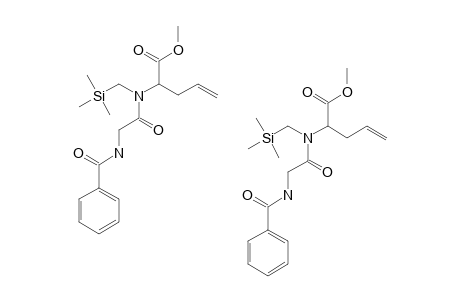 (RAC)-BENZOYL-GLYCINE-(N-TRIMETHYLSILANYLMETHY-2-ALLYL)-AMINOETHANOIC-ACID-METHYLESTER