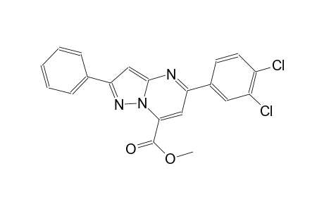 pyrazolo[1,5-a]pyrimidine-7-carboxylic acid, 5-(3,4-dichlorophenyl)-2-phenyl-, methyl ester