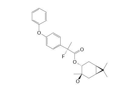 (1R,2R,3R,6S)-4-HYDROXY-4,7,7-TRIMETHYL-BICYCLO-[4.1.0]-HEPT-3-YL-(2S)-2-FLUORO-2-(4-PHENOXYPHENYL)-PROPIONATE