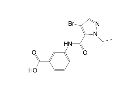 3-{[(4-bromo-1-ethyl-1H-pyrazol-5-yl)carbonyl]amino}benzoic acid