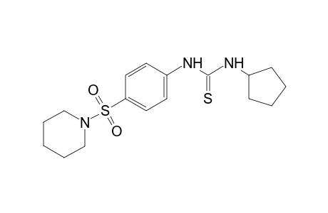 1-cyclopentyl-3-[p-(piperidinosulfonyl)phenyl]-2-thiourea