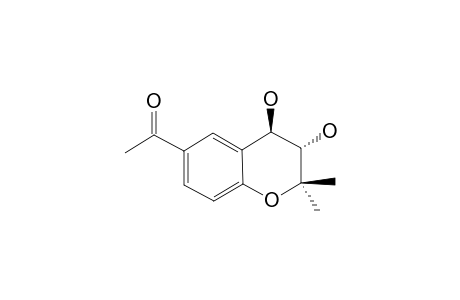 3,4-DIHYDROXY-6-ACETYL-2,2-DIMETHYLCHROMANE