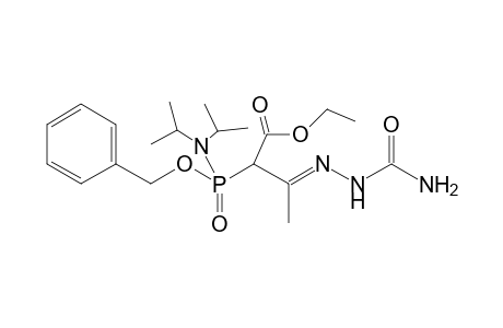 (E)-ethyl 2-(benzyloxy(diisopropylamino)phosphoryl)-3-(2-carbamoylhydrazono)butanoate