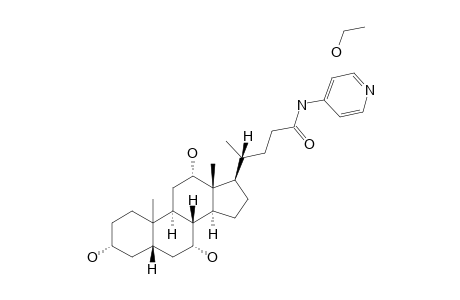 3-ALPHA,7-ALPHA,12-ALPHA-TRIHYDROXY-5-BETA-CHOLAN-24-OIC-N-(PYRIDIN-4-YL)-AMIDE-ETHANOL-SOLVATE