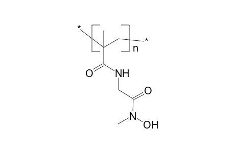 Poly(n-methacryloyl-alpha-aminoaceto-n'-methylhydroxamic acid), poly(hydroxamic acid)