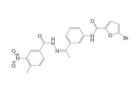 5-bromo-N-{3-[(1Z)-N-(4-methyl-3-nitrobenzoyl)ethanehydrazonoyl]phenyl}-2-furamide