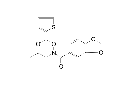 2H-1,5,2-dioxazine, 2-(1,3-benzodioxol-5-ylcarbonyl)dihydro-4-methyl-6-(2-thienyl)-