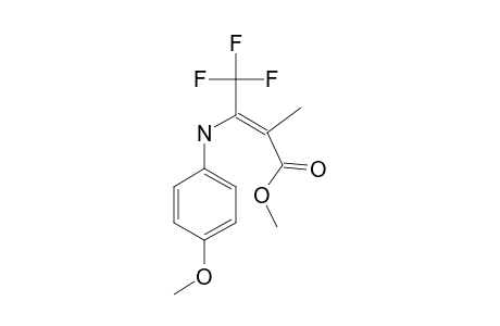 METHYL-(Z)-4,4,4-TRIFLUORO-3-(4-METHOXYANILINO)-2-METHYL-2-BUTENOATE;(Z)-ENAMINO-TAUTOMER