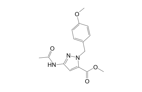 5-Acetylamino-2-(4-methoxybenzyl)-2H-pyrazole-3-carboxylic acid methyl ester