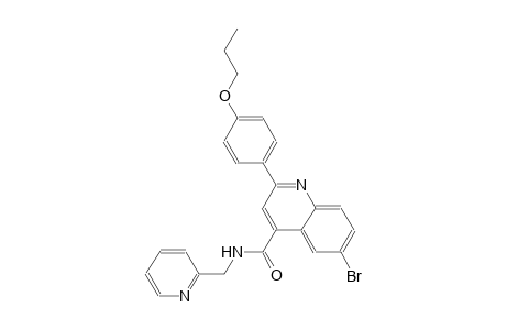 6-bromo-2-(4-propoxyphenyl)-N-(2-pyridinylmethyl)-4-quinolinecarboxamide