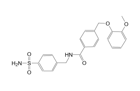 N-[4-(aminosulfonyl)benzyl]-4-[(2-methoxyphenoxy)methyl]benzamide