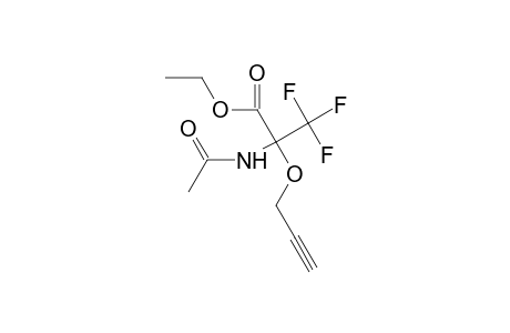 Ethyl 2-acetamido-2-(cyanomethoxy)-3,3,3-trifluoropropionate