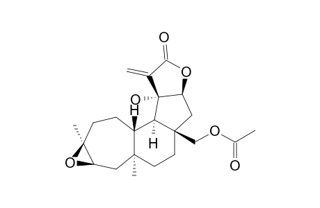 20-ACETOXY-4-BETA,5-BETA-EPOXY-13-ALPHA-HYDROXY-13-EPI-NEOHOMOVERRUCOS-15(17)-EN-16,12-BETA-OLIDE