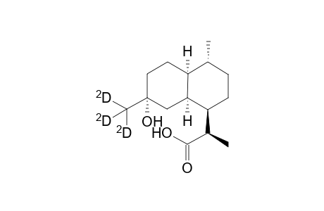 [15-C2H3]-2-(7.alpha.-Hydroxy-4,7-dimethyl-(1.alpha.H),2,3,(4.beta.H),(4a.alpha..H),5,6,7,8,(8a.alpha.H)-decahydronaphthalen-1-yl)propionic acid