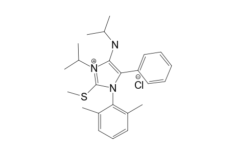 1-(2,6-DIMETHYLPHENYL)-2-(METHYLTHIO)-5-PHENYL-3-ISOPROPYL-4-(ISOPROPYLAMINO)-IMIDAZOLIUM-CHLORIDE