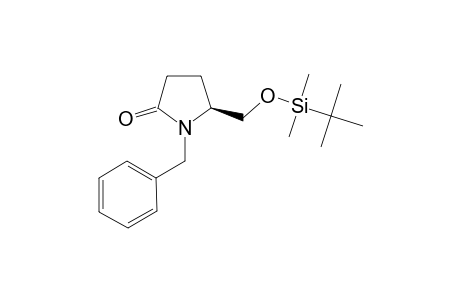 (S)-5-(TERT.-BUTYLDIMETHYLSILOXYMETHYL)-1-(PHENYLMETHYL)-2-PYRROLIDINONE