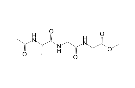 Glycine, N-[N-(N-acetyl-L-alanyl)glycyl]-, methyl ester