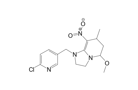 1-((6-chloropyridin-3-yl)methyl)-5-methoxy-7-methyl-8-nitro-1,2,3,5,6,7-hexahydroimidazo[1,2-a]pyridine