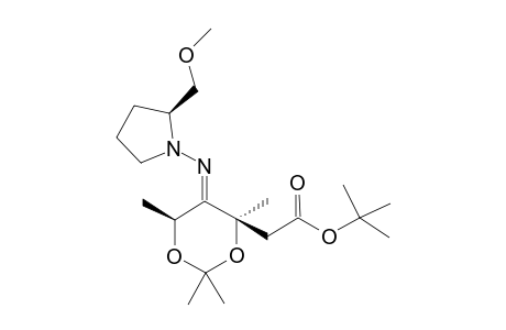 tert-Butyl 2-{(E/Z,4R,6S)-5-[(S)-2-(methoxymethyl)pyrrolidin-1-ylimino]-2,2,4,6-tetramethyl-1,3-dioxan-4-yl}acetate