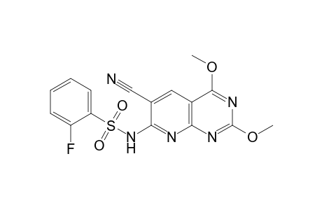 Benzenesulfonamide, N-(6-cyano-2,4-dimethoxypyrido[2,3-d]pyrimidin-7-yl)-2-fluoro-