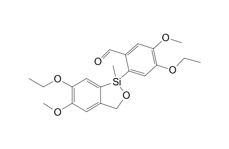 4-Ethoxy-2-(6-ethoxy-5-methoxy-1-methyl-1,3-dihydrobenzo[c][1,2]-oxasilol-1-yl)-5-methoxybenzaldehyde