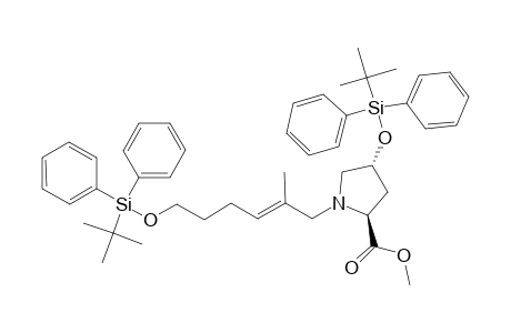 (2S,4R)-METHYL-4-TERT.-BUTYLDIPHENYLSILYLOXY-1-[(E)-6-TERT.-BUTYLDIPHENYLSILYLOXY-2-METHYLHEX-2-ENYL]-PYRROLIDINE-2-CARBOXYLATE