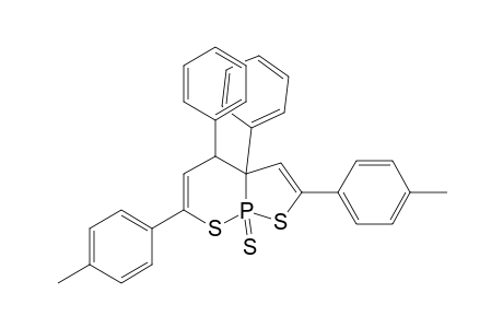 [1,2]Thiaphospholo[2,3-b][1,2]thiaphosphorin, 3a,4-dihydro-2,6-bis(4-methylphenyl)-3a,4-diphenyl-, 8-sulfide