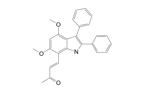 4-(4',6'-dimethoxy-2',3'-diphenylindol-7'-yl)but-3-en-2-one