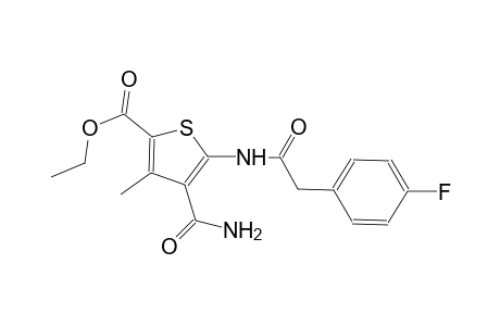 ethyl 4-(aminocarbonyl)-5-{[(4-fluorophenyl)acetyl]amino}-3-methyl-2-thiophenecarboxylate