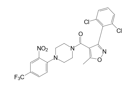 3-(2,6-DICHLOROPHENYL)-5-METHYL-4-{[4-(2-NITRO-alpha,alpha,alpha-TRIFLUORO-p-TOLYL)-1-PIPERAZINYL]CARBONYL}ISOXAZOLE