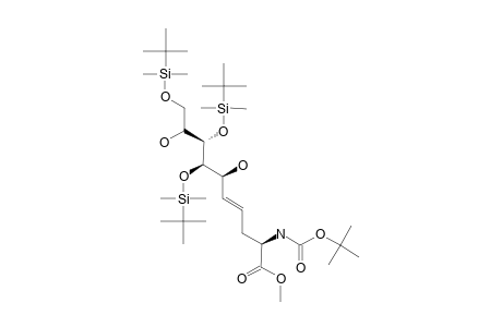 (2S,6R,7R,8R,9R,E)-METHYL-2-(TERT.-BUTOXYCABONYLAMINO)-7,8,10-TRIS-(TERT.-BUTYLDIMETHYLSILYLOXY)-6,9-DIHYDROXYDEC-4-ENOATE