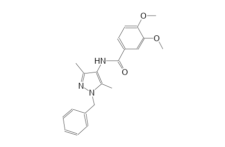 N-(1-benzyl-3,5-dimethyl-1H-pyrazol-4-yl)-3,4-dimethoxybenzamide