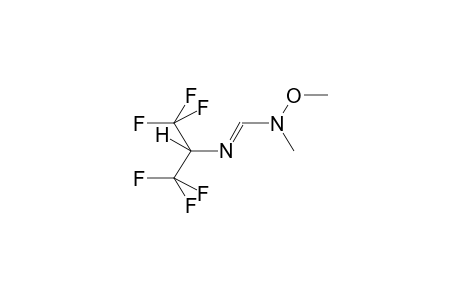 N-ALPHA-HYDROHEXAFLUOROISOPROPYL-N1-METHYL-N1-METHOXYFORMAMIDINE