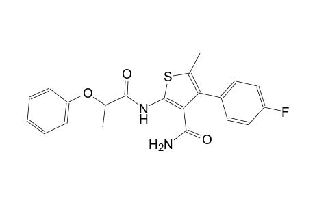 4-(4-fluorophenyl)-5-methyl-2-[(2-phenoxypropanoyl)amino]-3-thiophenecarboxamide