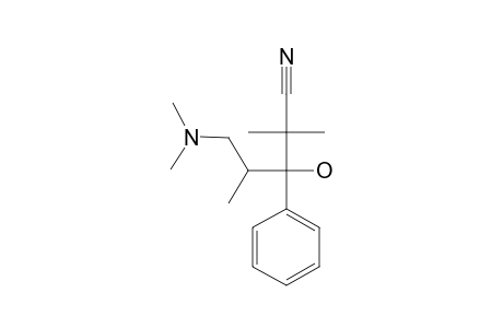 5-(DIMETHYLAMINO)-3-HYDROXY-2,2,4-TRIMETHYL-3-PHENYLPENTANENITRILE;DIASTEREOMER-#1