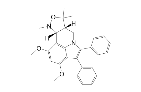 1,3-DIMETHOXY-8,8,10-TRIMETHYL-4,5-DIPHENYL-7A,8,10,10A-TETRAHYDRO-7H-ISOXAZOLO-[4,3-C]-PYRROLO-[3,2,1-IJ]-QUINOLINE