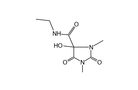 1,3-DIMETHYL-2,5-DIOXO-N-ETHYL-4-HYDROXY-4-IMIDAZOLIDINECARBOXAMIDE