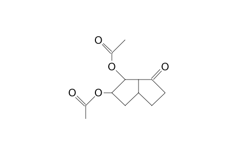 7-endo, 8-endo-Diacetoxy-cis-bicyclo(3.3.0)octanone-2