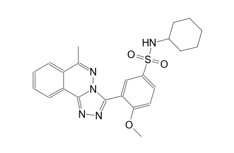 N-cyclohexyl-4-methoxy-3-(6-methyl[1,2,4]triazolo[3,4-a]phthalazin-3-yl)benzenesulfonamide