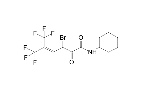 N-CYCLOHEXYL-ALPHA-KETO-BETA-BROMO-GAMMA-HEXAFLUOROISOPROPYLIDENBUTYRAMIDE