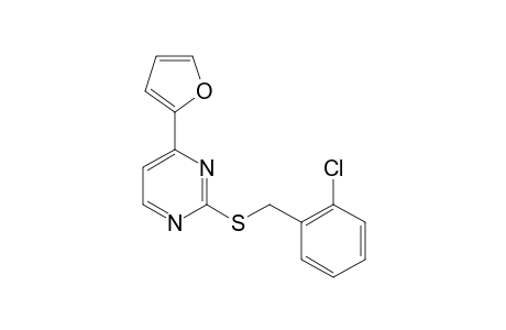 2-[(o-chlorobenzyl)thio-4-(2-furyl)pyrimidine