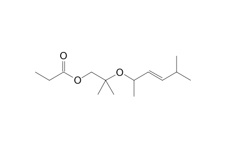 (2"E)-2'-(1",4"-Dimethylpent-2"-enyloxy)-2'-methylpropyl propionate