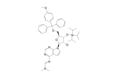 4-[[(DIMETHYLAMINO)-METHYLIDENE]-AMINO]-7-[5-O-(4-METHOXYTRITYL)-3-O-(TRIISOPROPYLSILYL)-BETA-D-RIBOFURANOSYL]-7H-PYRROLO-[2,3-D]-PYRIMIDINE